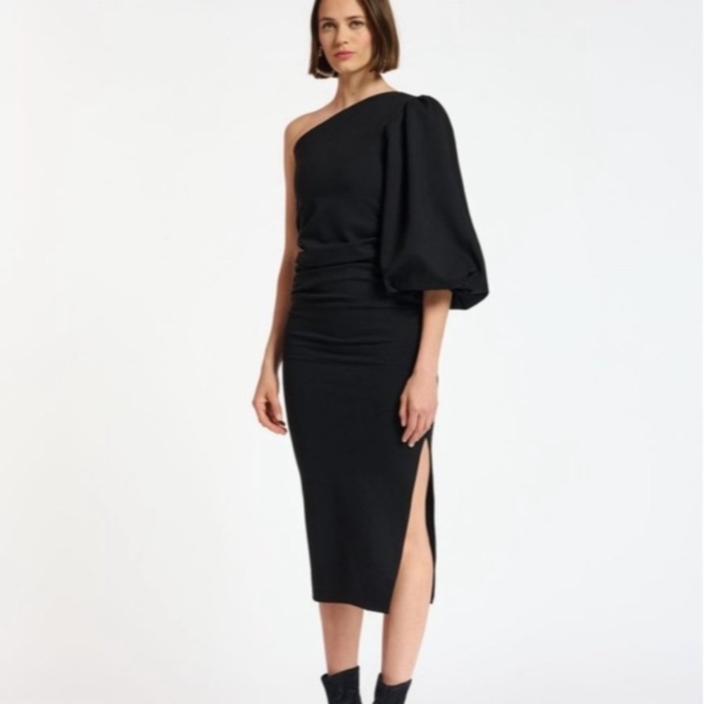 Essentiel antwerp black cucaracha dress One Shoulder Size 1/ US Size Small or 6